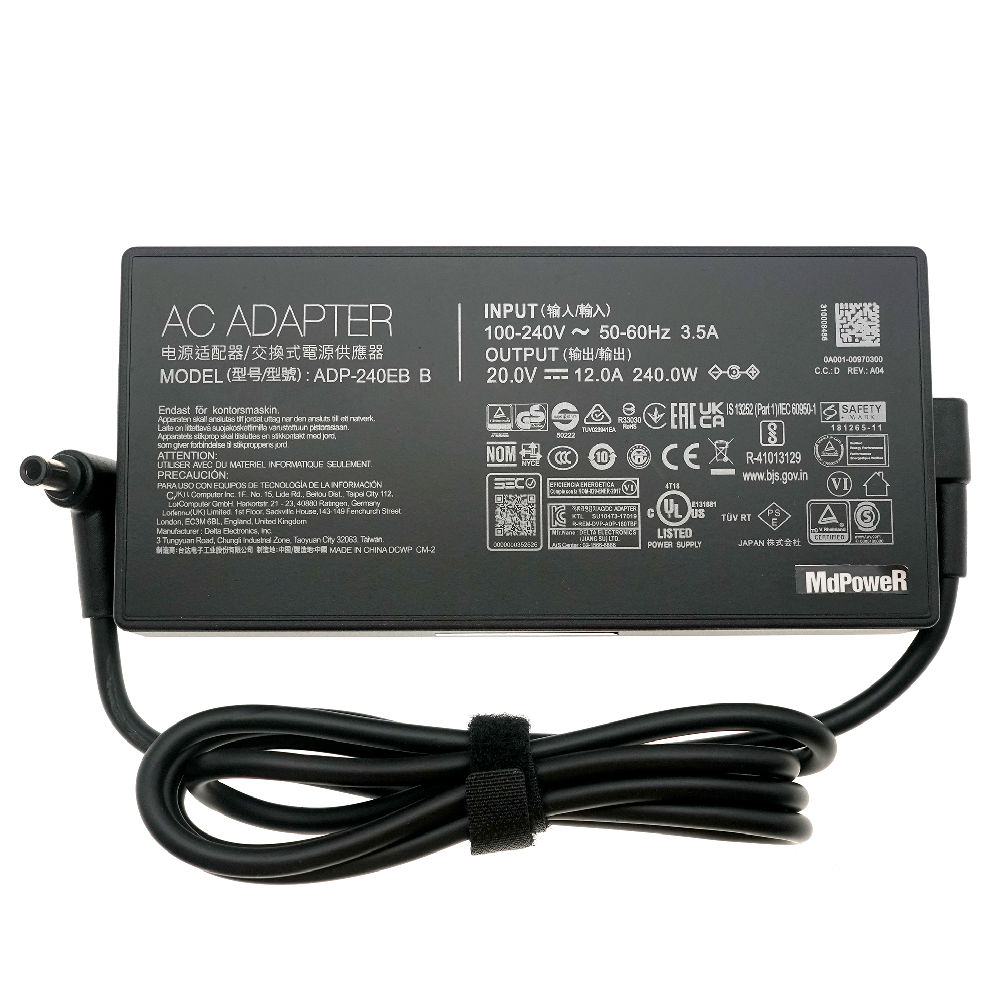 Rtx 3090 24Gb Gddr6X - OEM 20V 12A 240W AC-adapter oplader